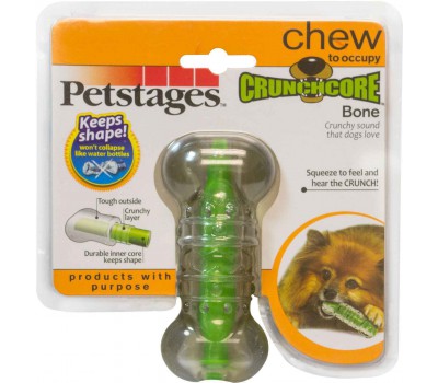 Petstages игрушка для собак "Хрустящая косточка" резиновая малая