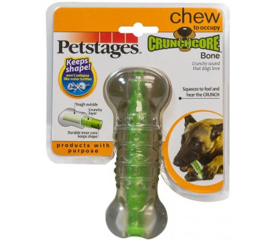 Petstages игрушка для собак "Хрустящая косточка" резиновая средняя
