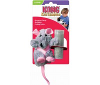 Kong игрушка для кошек "Крыса" плюш с тубом кошачьей мяты